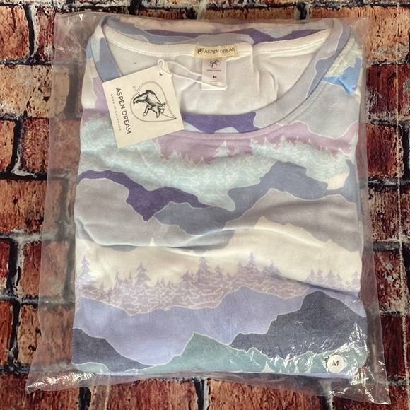 Aspen Dream Co Printed Pajama Set - Picture 1 of 4